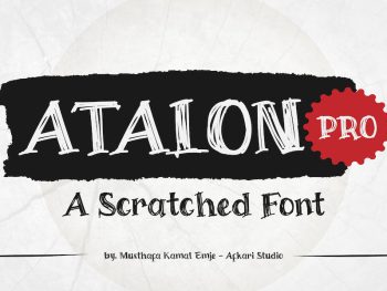 Atalon Pro - A Scratch Handwritten Font Yazı Tipi