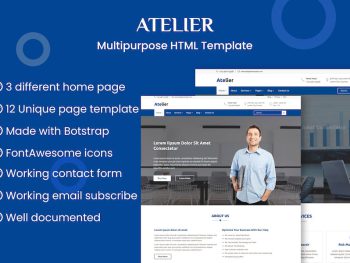 Atelier - Multipurpose HTML Template Yazı Tipi