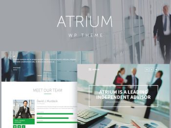 Atrium - Finance Consulting WordPress Teması