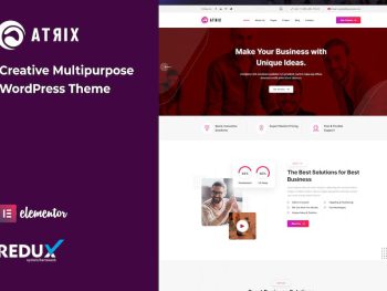 Atrix - Creative Multipurpose WordPress Teması