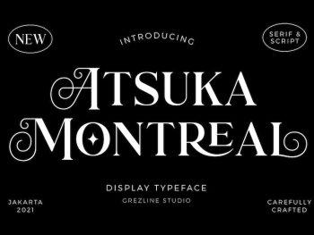 Atsuka Montreal - Font Family Yazı Tipi