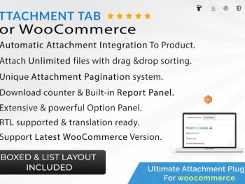 Attachment Tab For Woocommerce WordPress Eklentisi