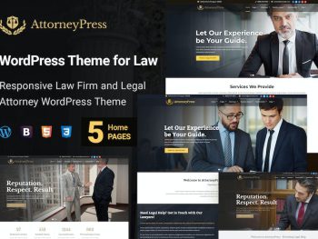 Attorney Press - Lawyer WordPress Teması