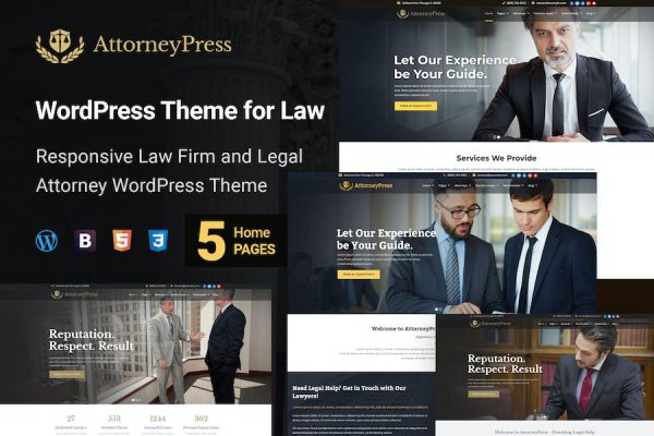 Attorney Press - Lawyer WordPress Teması