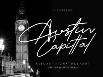 Austin Capittal Font Yazı Tipi