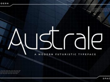 Australe - A Modern Futuristic Typeface Yazı Tipi