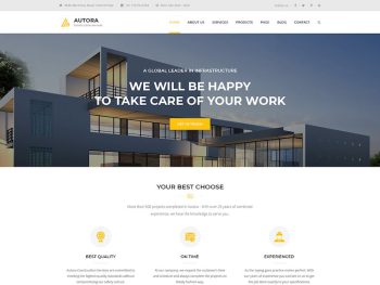 Autora - Construction Business HTML Template Yazı Tipi