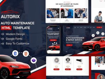 Autorix | Auto Maintenance HTML Template Yazı Tipi