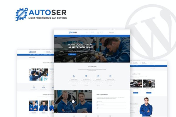 Autoser - Car Repair & Auto Services WP Theme WordPress Teması