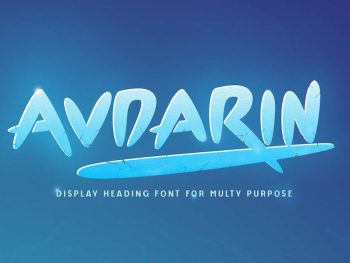 Avdarin - Display Font Yazı Tipi