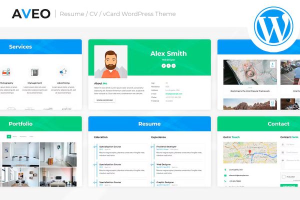 Aveo - Resume WordPress Teması