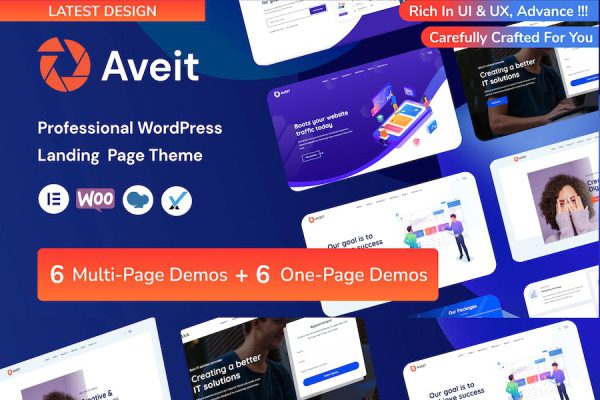 Aveti - Elementor Landing Page WordPress Teması