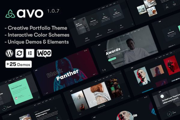 Avo - Creative Portfolio & Agency WordPress Teması