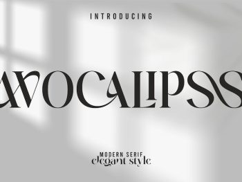 Avocalipss - Modern Serif Font Yazı Tipi