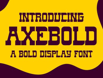 Axebold a Bold Display Font Yazı Tipi