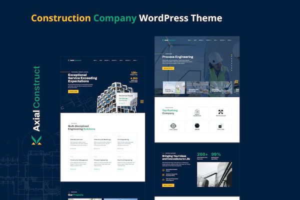 Axial – Construction Company WordPress Teması