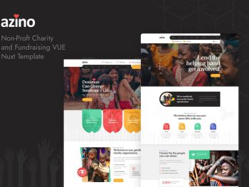 Azino - Nonprofit Charity Vue Nuxt Template Yazı Tipi