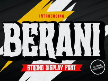 BERANI - Strong Display Font Yazı Tipi