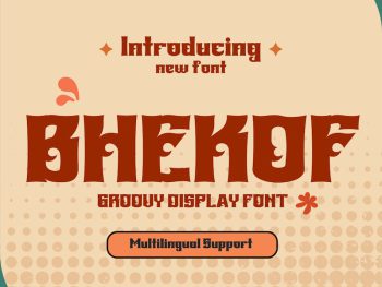 BHEKOF | Groovy Retro Font Yazı Tipi