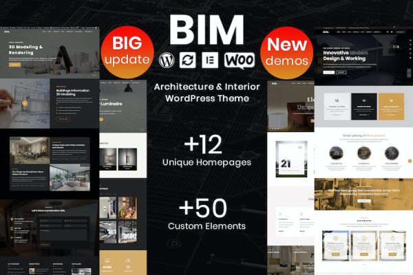 BIM - Architecture & Interior Design WP Theme WordPress Teması