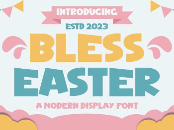 BLESS EASTER - A Modern Display Font Yazı Tipi