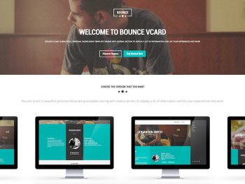 BOUNCE - Responsive One Page Vcard Template Yazı Tipi