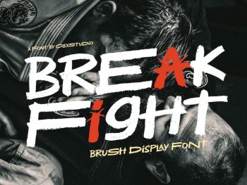 BREAK FIGHT - Display Font Yazı Tipi
