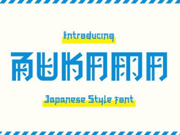 BUKAMA Faux Japanese Font Yazı Tipi