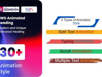 BWD Animated Heading addon for elementor WordPress Eklentisi