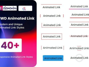 BWD Animated Link addon for elementor WordPress Eklentisi