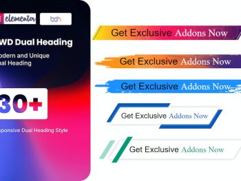 BWD Dual Heading addon for elementor WordPress Eklentisi