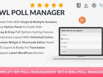 BWL Poll Manager WordPress Eklentisi