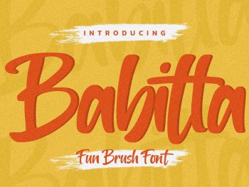 Babitta - Fun Brush Font Yazı Tipi