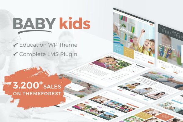 Baby Kids - School WordPress Teması