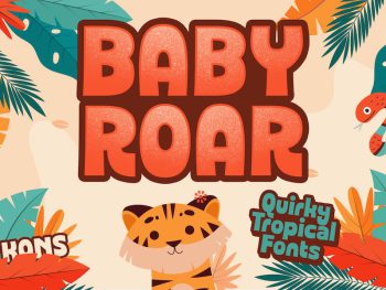 Baby Roar - Quirky Playful Fonts Yazı Tipi