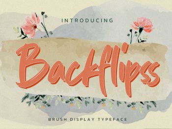 Backflipss - Brush Display Typeface Yazı Tipi