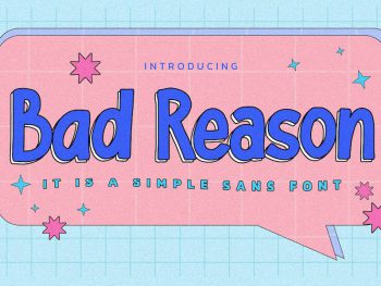 Bad Reason - It Is Simple Sans Font Yazı Tipi