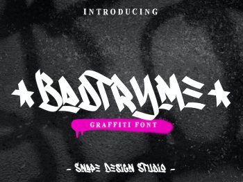 Badtryme - Graffiti Font Yazı Tipi