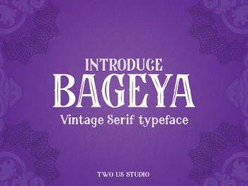 Bageya - Vintage Serif Typeface Yazı Tipi