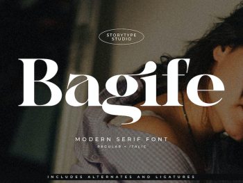 Bagife Modern Serif Font Yazı Tipi