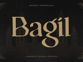 Bagil - Medieval Display Typeface Yazı Tipi