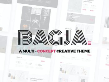 Bagja - Responsive Multi Concept & One Page Portfo WordPress Teması