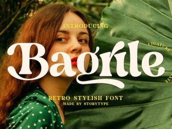 Bagrile Retro Stylish Font Yazı Tipi