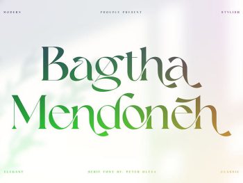 Bagtha Mendoneh Ligature Serif Yazı Tipi