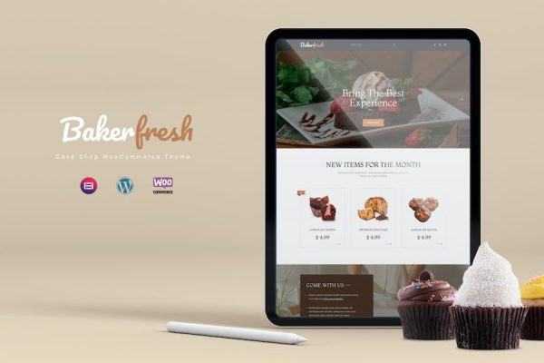 Bakerfresh - Cake Shop WooCommerce Theme WordPress Teması