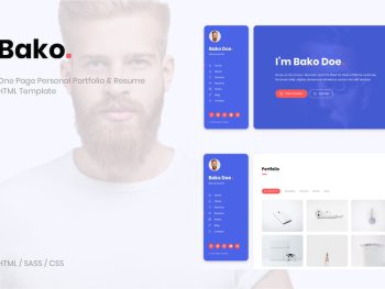 Bako - Personal Portfolio & Resume HTML Template Yazı Tipi