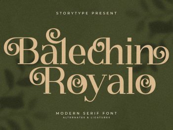 Balechin Royalo Modern Serif Font Yazı Tipi