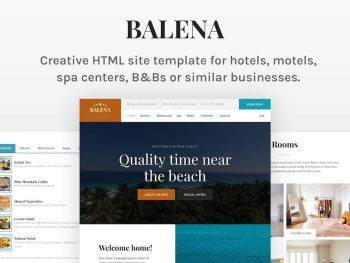 Balena - Hotel HTML Site Template Yazı Tipi