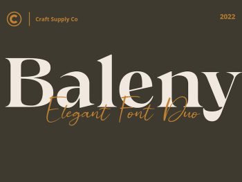 Baleny Elegant Font Duo Yazı Tipi