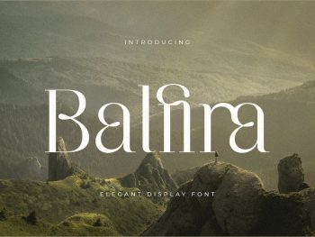 Balfira - Elegant Display Font Yazı Tipi